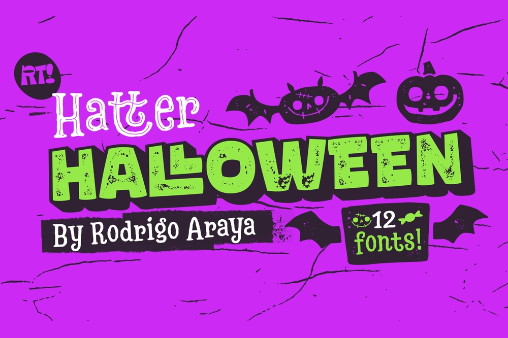 Hatter Halloween Font preview